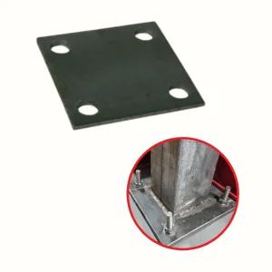 베이스판 앙카플레이트 6T 250x250 앙카판 지지대 국내생산 무도금 철 1개