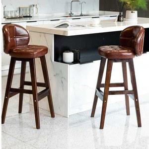 홈바 스탠딩 의자 와인바 바의자 거울 원목 바스툴 술집 칵 바 바텐더 높은 회전식