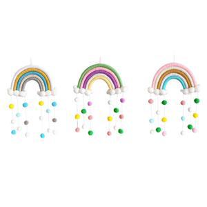 레인보우 마크라메 파스텔 무지개 가랜드 아이방 벽장식 벽걸이 홈 인테리어 모빌