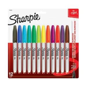 샤피 유성 마카 12색 세트 FINE닙 (No.1786498)