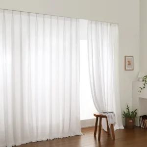 시크릿 나비주름 쉬폰 커튼 코디형 중형 대형 초대형 (핀형) 화이트