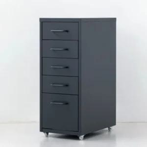 마켓비 5단 책상 서랍장 사무실 철제 수납장 4.1 GREY