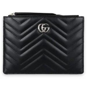 MUST IT_디몬트  여성 GG 마몽트 레더 스몰 파우치백 블랙) 813349 DTDHD 1000