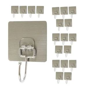 초강력 세련 메탈 후크 10P 타공없이 붙이는 찰떡후크/고리/접착식/매직/벽걸이/다용도/걸이/접착/고정