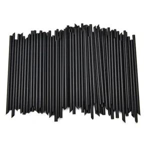 베이직 블랙스트로우 100개 세트/빨대/굵은/일자/스텐레스/투명/개별/다회용/스테인레스/빨대6MM/빨대28CM