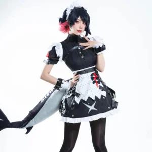 젠레스 존 제로 엘렌 조 코스프레 상어 메이드 게임 캐릭터 코스튬 의상 세트