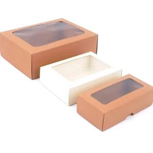 투명창박스 답례품 쿠키 베이킹 수건 비누 포장 박스 (14x7cm)