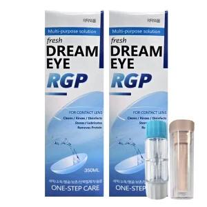 드림아이 하드렌즈용액 350ml X 2개 (뽁뽁이+하드렌즈케이스) 