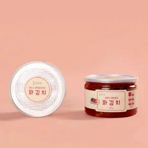 해담촌 전라도 파김치 캔 350g 국내산