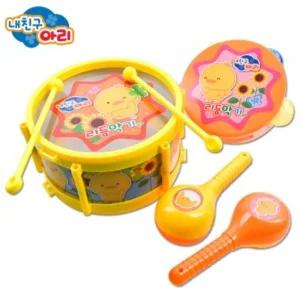 내친구아리 리듬 악기 세트/어린이/드럼/장난감/사운드/아기/패드/베이비/북/유아용/연습용/핸드/아기용