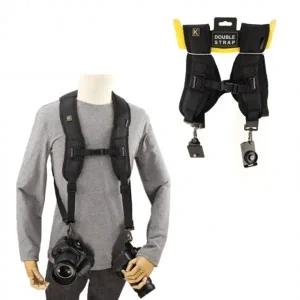 DSLR 카메라 듀얼 퀵 스트랩 더블 숄더 슬링 조끼 벨트