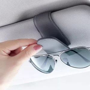 자동차 선바이저 안경 클립 가죽 자석 선글라스 걸이 안경클립 선글라스보관함 차량안경거치대