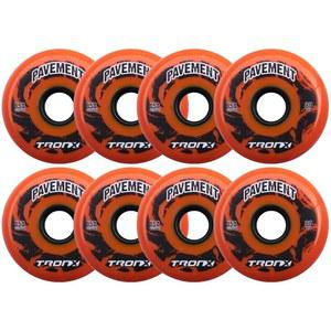트론엑스 야외 포장 아스팔트 힐로 4-76MM/4-80MM 85A 인라인 롤러 하키 휠 8팩