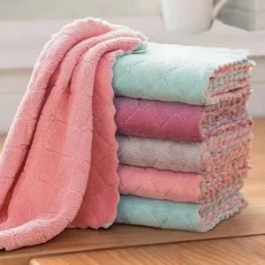 초극세사 벨벳 요술행주 (30x30) 10p/면행주/천행주/위생/세트/대량/헹주/주방/식당/빨아쓰는/타월/타올