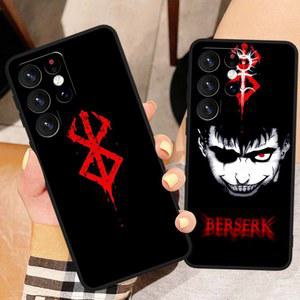핸드폰케이스 베르세르크 크리에이티비티 커버 갤럭시 S25 S24 S23 S22 S21 S10 S9 FE 플러스 울트라 5G 블랙 폰 케이스