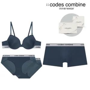 [롯데백화점]코데즈컴바인 이너웨어 블루그레이브라+팬티2+드로즈커플세트CEWBRBPBPDR961BG