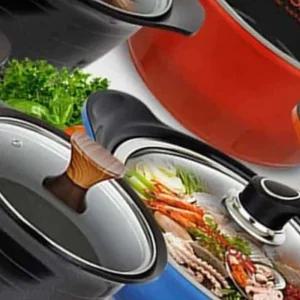 세트 미니 인덕션냄비 세라믹코팅 통주물