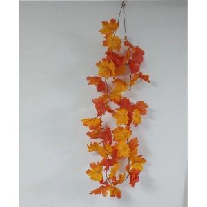 가을장식 붉은 단풍잎 가랜드 넝쿨조화 낙엽 담쟁이 나뭇잎 조경 화환걸이식
