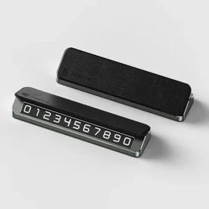 주차번호판 자동차 차량번호판 주차 번호판 가죽 듀얼 새차선물 논슬린주차번호판