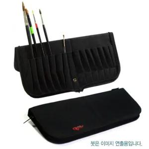 붓 보관용 케이스 360x370mm 붓보관 이젤형태 나이프보관 고무밴드 지퍼형 유화용 아크릴용