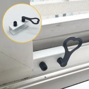 문 스토퍼 창문락 중 화이트 미닫이 장치 고정 샷시 고정 미닫이문 장치 창문락 잠금 고정장치