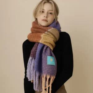 [롯데백화점]루이까또즈 빅사이즈 도톰 머플러 스톡홀름 바이올렛 2CHW480VI