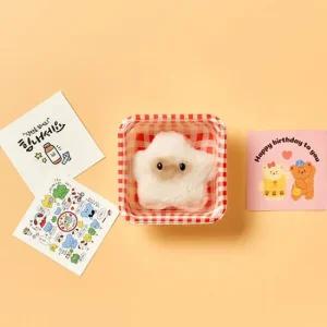 아트박스 알럽하우스 수줍은 샴고양이+카드+체크박스 커플 키링