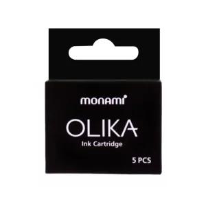 모나미 올리카 만년필 잉크카트리지 리필 블랙 5개입