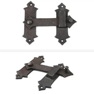 엔틱 가구 울타리 출입문 주물 잠금 장치 판걸 고리 주물걸고리 실외걸고리 걸고리 걸쇠