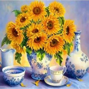 피포페인팅 Q2394 해바라기 테마시리즈 액자 DIY명화 명화 홈갤러리