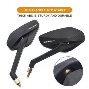 혼다 섀도우 VT 400 600 1100 VT400 VT600 1300 업그레이드 조정 가능한 오토바이 볼록 거울 8mm 탄소 섬유 백미러