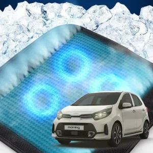 올뉴모닝 호환 차량용 쿨링시트 메쉬 4팬 차량용쿨방석 사무실쿨방석 여름방석쿨방석