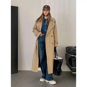 [바스카라] 후드 롱 트렌치 코트 2colors _P405439961