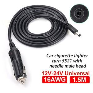 담배 시거잭 전송 충전 케이블  DC 5521 7909 휴대용 파워 스  16AWG  1.5m  12V  24V