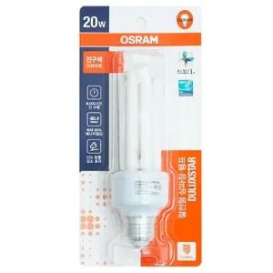 오스람 절전형 삼파장램프_20W 전구색) 오스람램프 절전형램프 절전형전구 8W전구