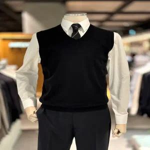 지오지아 25F/W 3컬러 워셔블 브이넥 니트 조끼 ADF4ES1101