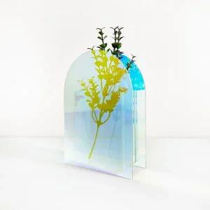 [셀러에이드]홀로그램 아크릴 화병 중형 장식 인테리어 소품 감각적인