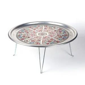 밥상 다과상 술상 찻상 옛날 양은 밥상 교자상 56CM_22878563