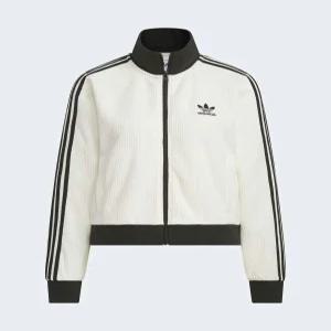 아디다스 오리지널스 니트 와플 크롭 트랙탑 오프 화이트 KC2649