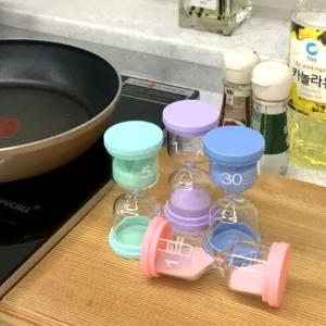 마카롱 탁상 타이머 15분 모래시계 10분모래시계 타이머 사우나모래시계 모래시계 양치모래시계