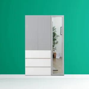 네오 알로 원터치 1200 옷장 세트(서랍옷장+거울반장) NES608