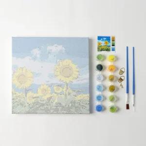 해바라기 이시아르 직접 명화 그리기 유화 풀세트 명화 DIY유화 DIY명화 명화그리기 유화그리기