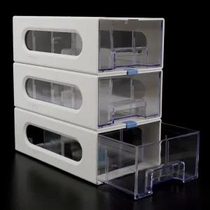 데스크정리함 시스맥스 마이 스마트 멀티박스 3단 멀티박스 다용도정리함 아크릴정리함