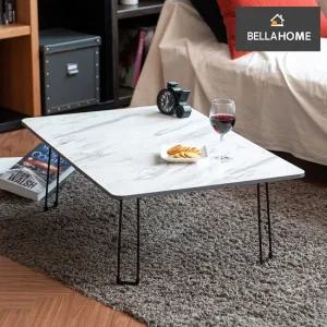 벨라홈) 이지심플 테이블 블랙 마블 800  CN9491) 미니테이블 공부상 밥상 거실테이블
