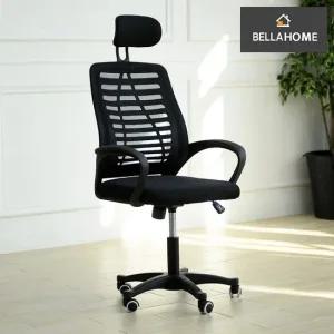 벨라홈) 이지심플 의자 메쉬체어 헤드형  B) CN9485) 책상의자 주방의자 거실의자 조립식의자