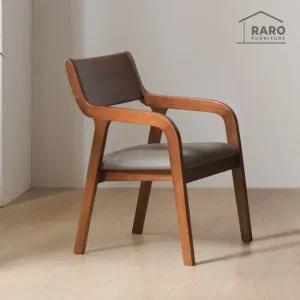 [무료배송] 라로퍼니처 라인 참죽나무 원목 식탁 의자 카페 인테리어 체어