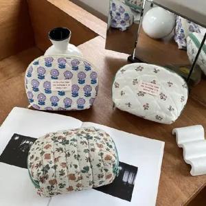 파우치 동전지갑 립스틱 보조 가방 쉘 플라워 미니 동전지갑 립스틱 코스메틱파우치