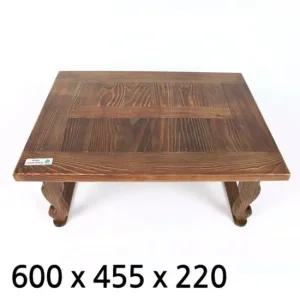 국산 소나무 직사각 접이식 찻상 티테이블 A600 개다리소반 찻상 다과상 전통찻상 백일상 돌상