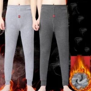 남자겨울내복바지 남성 성인 내의 소변구 기모 바지 스판