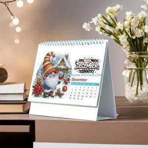 불교달력 절달력 2026 라인 스톤 페인팅 캘린더 수제 아트 보석 스티커 가정 사무실